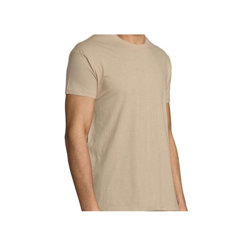 Tee-shirt Coton, Confortable et Léger – Teinte Sable