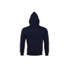 Sweat zippé à capuche Molletonné Bleu Marine