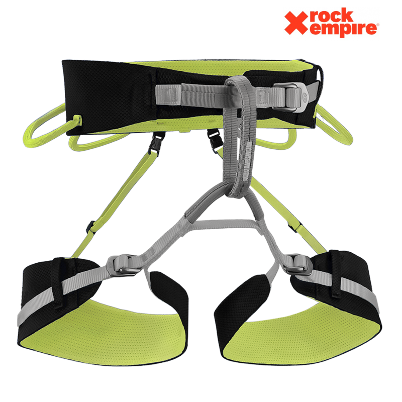Baudrier 3 Boucles Slight Noir et Jaune Homme Rock Empire