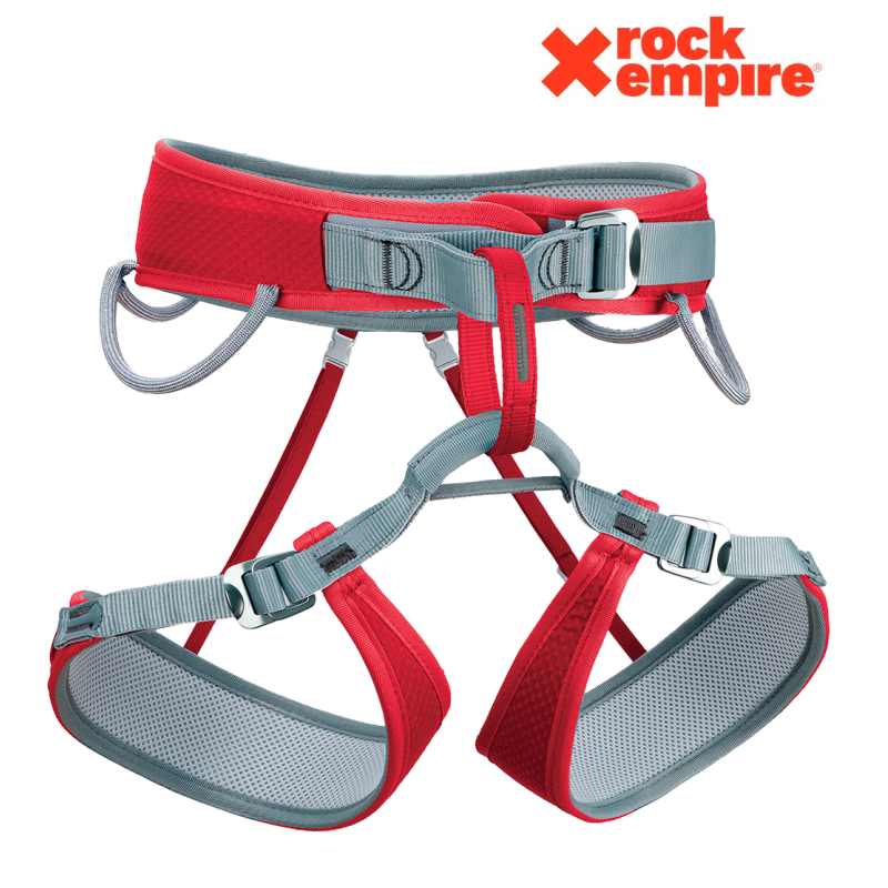 Baudrier 3 Boucles Streak Lady Rouge Femme XS S M Rock Empire